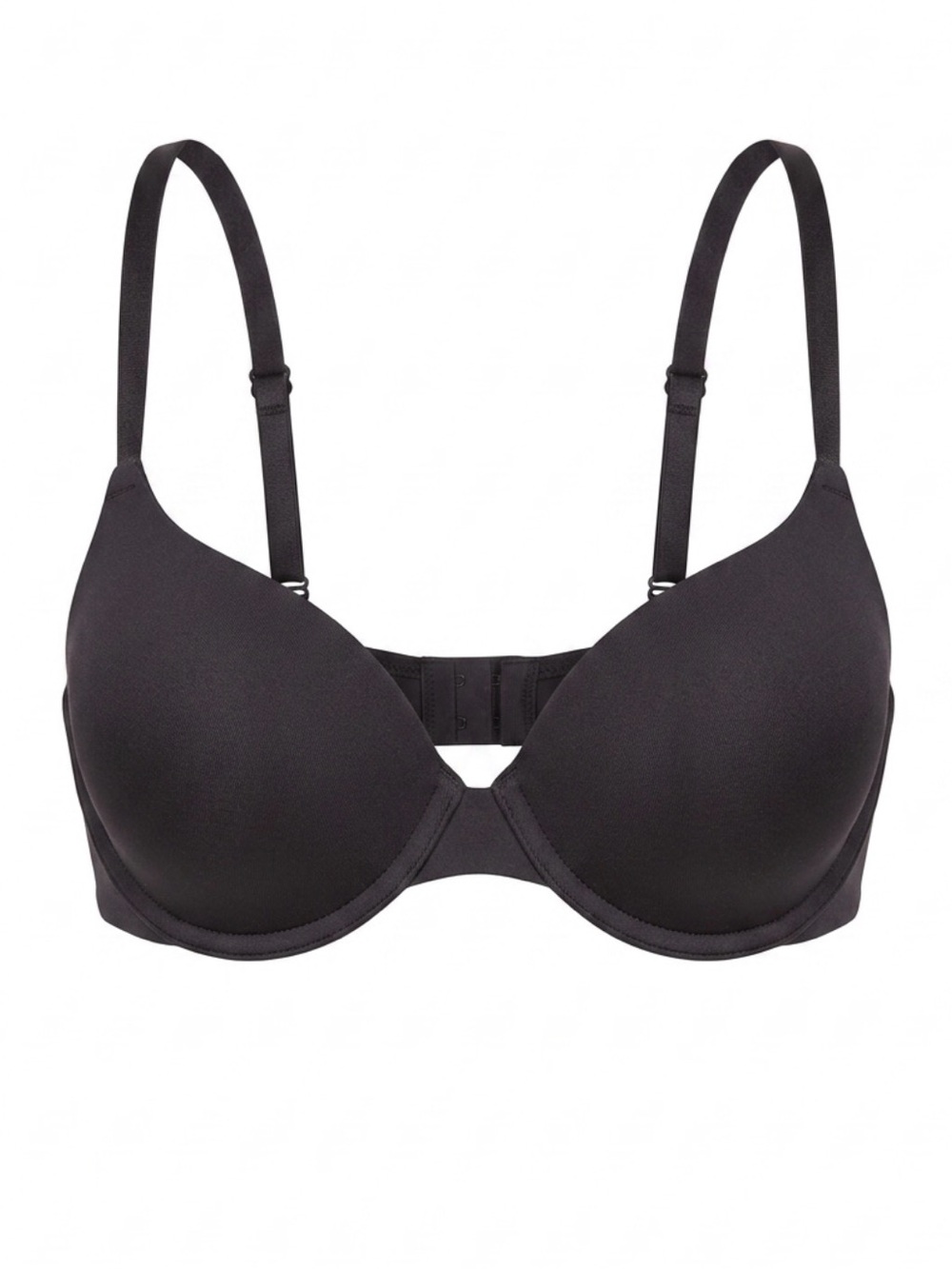 Prima Valentina. Everyday Smooth Padded Black Bra with Light‎ Support. 36c